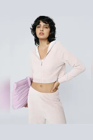 ONLY Light Pink Zip-Up Co-ord Hoodie