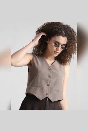 ONLY Grey Short Waistcoat