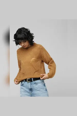 ONLY Brown Shimmer Pullover