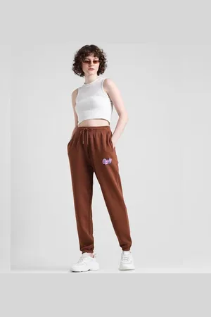 ONLY Brown Mid Rise Regular Fit Sweatpants