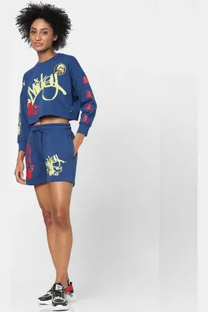 ONLY X Disney Blue Co-ord Cropped Sweatshirt