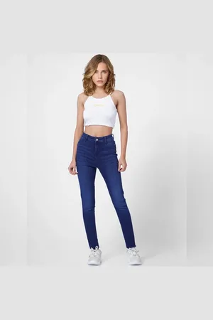 ONLY Blue High Rise Skinny Jeans