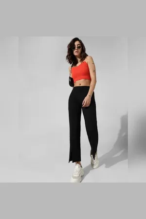 ONLY Black Mid Rise Flared Leggings