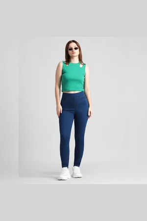 ONLY Blue High Rise Skinny Fit Jeggings