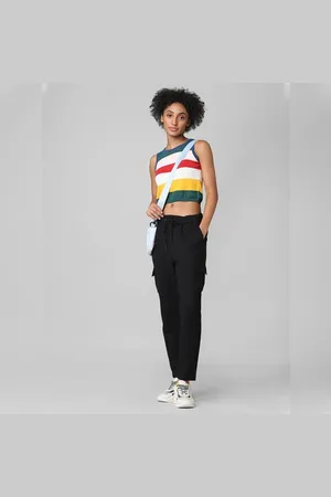 ONLY Black High Rise Cargo Pants
