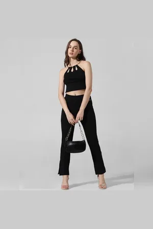 ONLY Black High Rise Flared Leggings