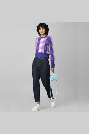 ONLY Dark Blue High Rise Slouchy Fit Jeans