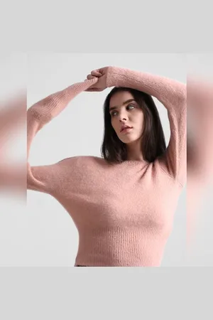 ONLY Pink Fluffy Knit Pullover