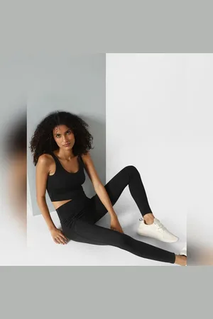ONLY ONLY Black High Rise Printed Training Tights