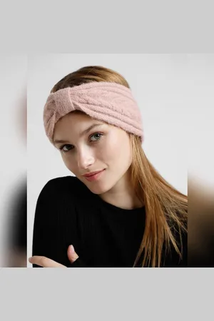 ONLY Dark Pink Cable Knit Headband