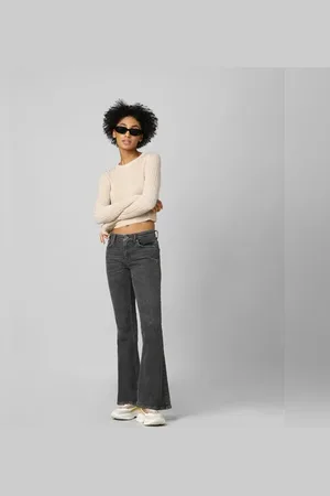 ONLY Light Brown Ribbed Cropped Pullover