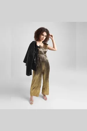 ONLY Golden Wide Leg Jumpsuit