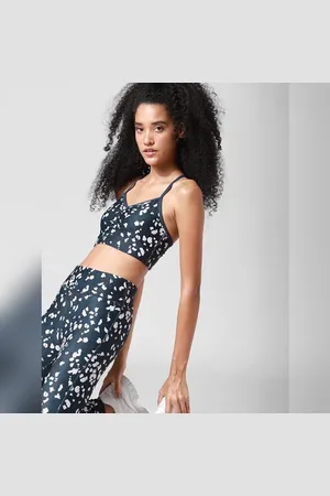ONLY ONLY Blue Printed Co-ord Sports Bra