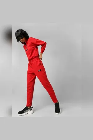 ONLY Red High Rise Co-ord Sweatpants