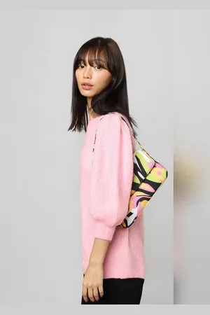 ONLY Pink Puff Sleeves Pullover
