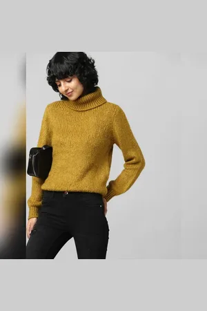 ONLY Brown Roll Neck Pullover