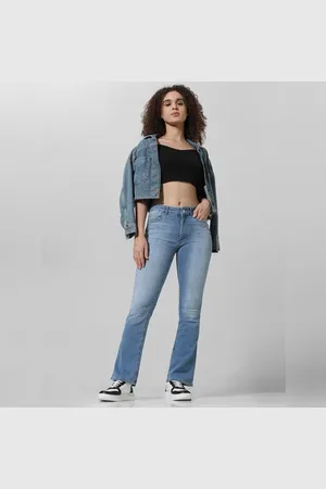 ONLY Light Blue Mid Rise Flared Jeans