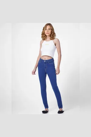 ONLY Blue High Rise Skinny Jeans