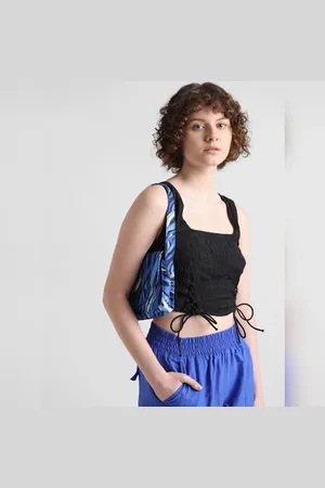 ONLY Black Corset Crop Top
