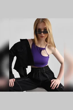 ONLY Lavender Strappy Bralette Crop Top