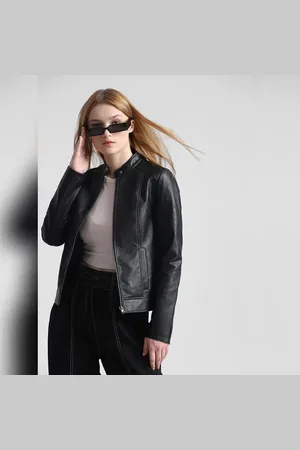 ONLY Black Faux Leather Biker Jacket