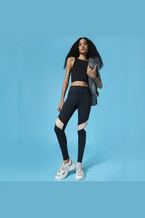 ONLY Black High Rise Colourblocked Training Tights