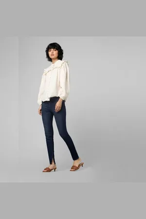 ONLY Blue Mid Rise Skinny Fit Jeans