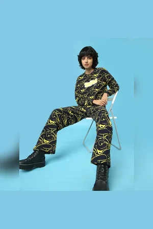 ONLY THE SMURFS X Navy Blue Printed Co-ord Sweatshirt