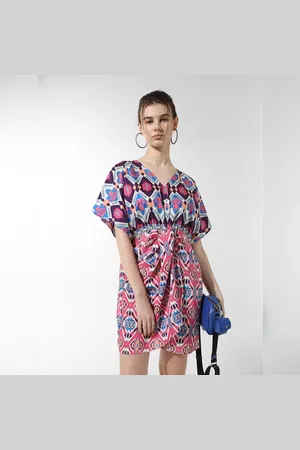 ONLY Purple Aztec Print Mini Dress