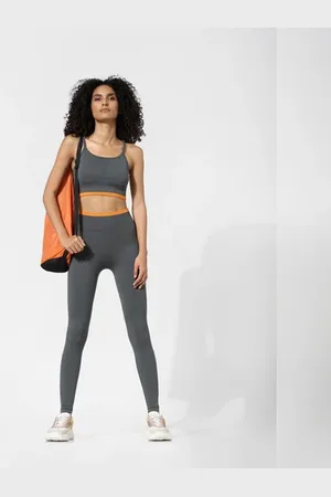 ONLY ONLY Dark Grey High Rise Co-ord Training Tights