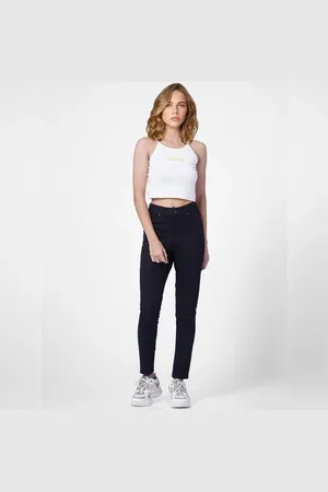 ONLY Black Mid Rise Slim Fit Jeans