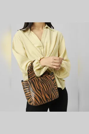 ONLY Brown Animal Print Handbag