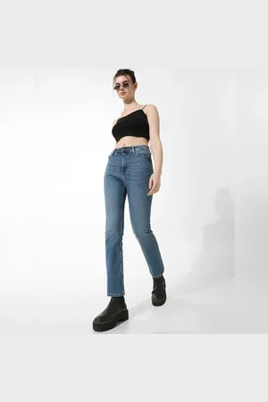 ONLY Blue High Rise Flared Jeans