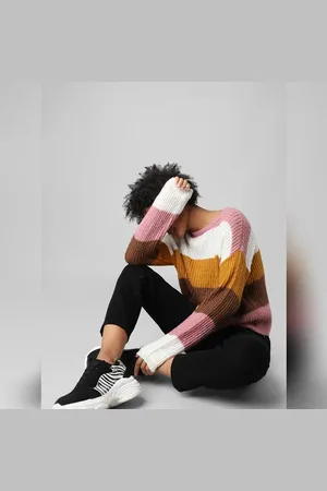 ONLY Pink Colourblocked Pullover