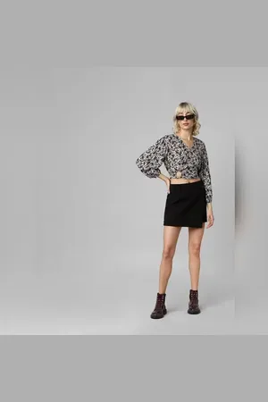 ONLY Black Floral Cut-Out Top