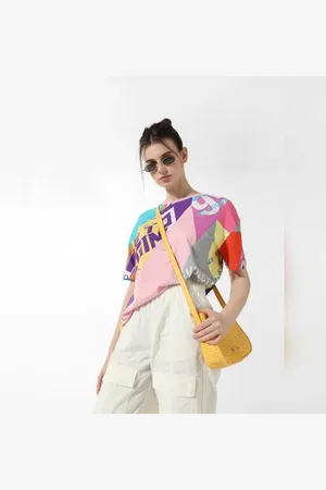 ONLY Multi-Colour Printed Oversized T-shirt