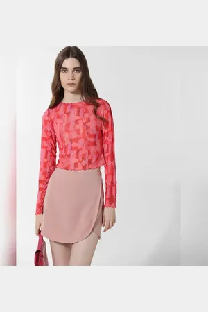 ONLY Pink Cropped Mesh Top