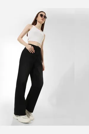 ONLY Black High Rise Wide Leg Jeans