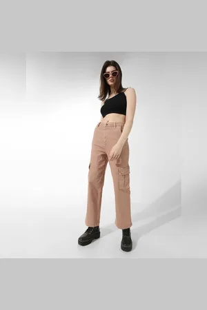 ONLY Beige Twill Cargo Pants
