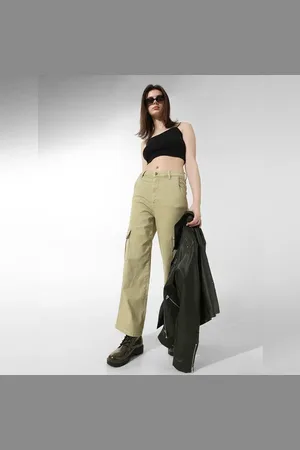 ONLY Green Twill Cargo Pants
