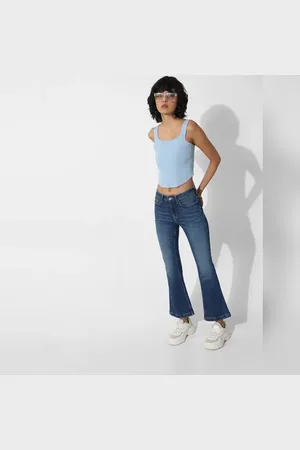 ONLY Dark Blue High Rise Flared Jeans