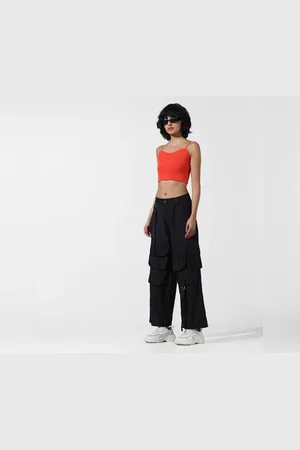 ONLY Black Baggy Cargo Pants
