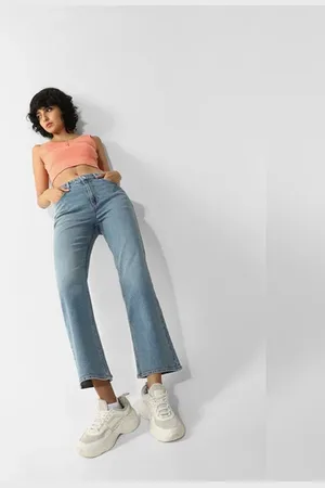 ONLY Light Blue Mid Rise Flared Jeans