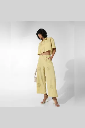 ONLY Yellow Applique Detail Co-ord Set Pants