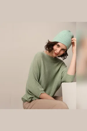 ONLY Green Batwing Sleeves Pullover