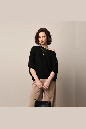 ONLY Black Batwing Sleeves Pullover
