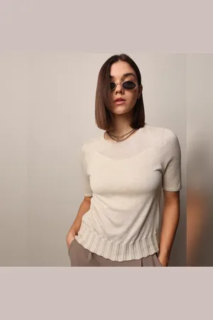 ONLY Beige Fine Knit Top