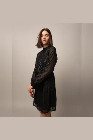 ONLY Black Textured High Neck Dress