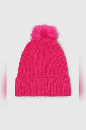 ONLY Pink Pom-Pom Knitted Beanie