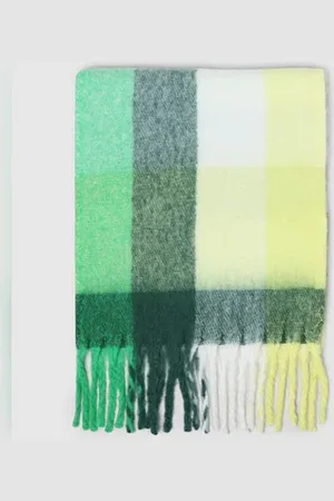 ONLY Green Brushed Scarf